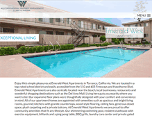 Tablet Screenshot of emeraldwestapartments.com